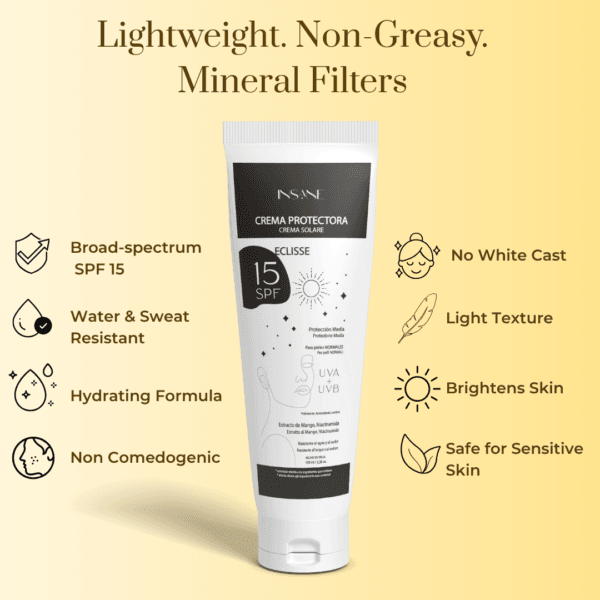 Ingredients of Insane Glow Mineral Sunscreen, Non Nano Zinc Oxide