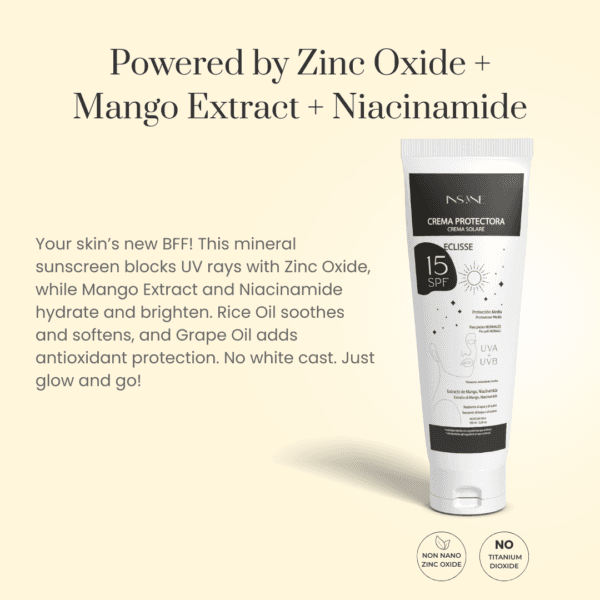 Mineral Sunscreen with SPF 15 by Insane Glow