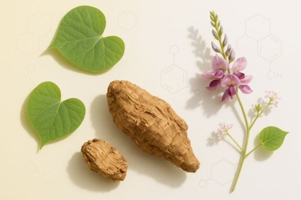 Inside our formulas Kudzu root extract for anti-aging and skin brightening